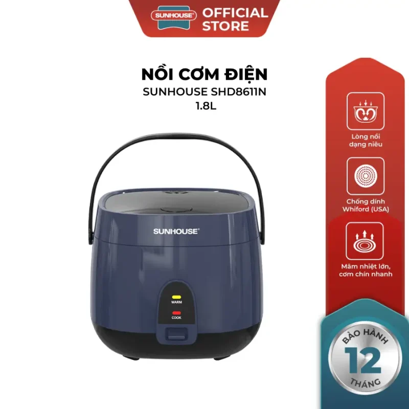 Nồi cơm điện SUNHOUSE SHD8611N